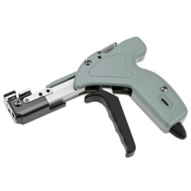 QWORK Metal Zip Tie Cutter, Stainless Steel Automatic Cable Tie Cutter Tool with Adjustable Tightening Force