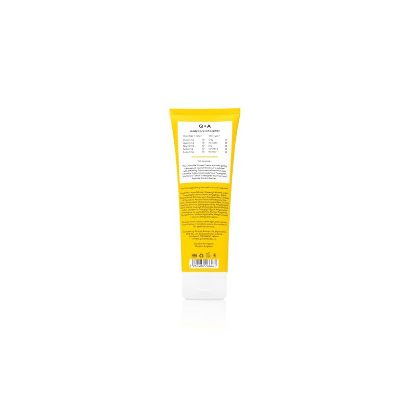 Q+A Crema De Ducha Con Ceramidas: Limpia Suavemente Y Nutre