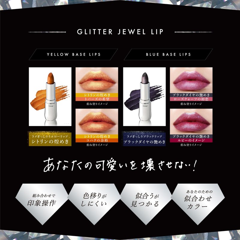 Armuje Glitter Jewel Lip Collection Citrine Glitter Jewel Lip Collection