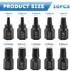 10Pcs Screw Extractor Set, Easy Out Bolt Extractor Kit, Single-Head