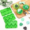 Webake Shamrock Silicone Mold, 6-Caivty Shamrock Mold for Chocolate, Candy,