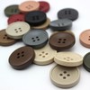 5 Pcs Resin Buttons 4 Holes Round Buttons for Coats,