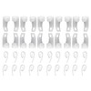Curtain Track Glider Hooks White Plastic Integra with White plastic
