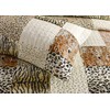 MarCielo 3 Piece Quilted Bedspread Leopard Print Quilt Quilt Set