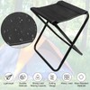 Gohytal Camping Hocker Tragbarer Klapphocker, Mini-Falthocker klappbar Hocker Sitzhocker Textilene