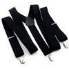 CHROME CRANE BLT042 Men's Suspenders Rubber Belt, Simple, Stylish, Necktie,