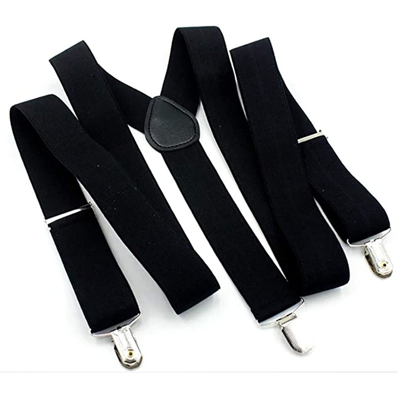 CHROME CRANE BLT042 Men's Suspenders Rubber Belt, Simple, Stylish, Necktie,