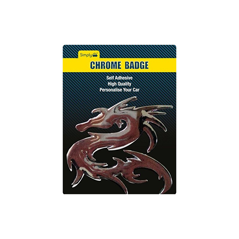 Simply CB47 Dragon Chrome Badge