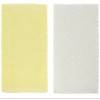 The Spring Shop Yellow & White Jacquard Kitchen Towels Set