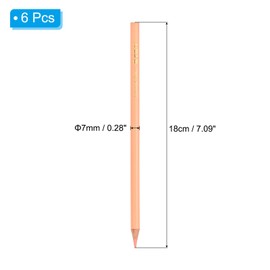 PATIKIL Light yellow Color Colored Pencils Set,6 Pcs Oil Color Pencils Wooden Coloring Drawing Pencil for Artists Art Painting