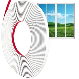 LYMOI 33 Ft Window Grille Inserts, Window Grid Kit, TPE Self-Adhesive Peel and Stick Trim Molding, DIY Flexible Molding Trim Door Window Inserts Frames Home Decoration