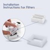 Lawfery Replacement Cat Fountain Filters for Ceramic Cat Water Fountain,