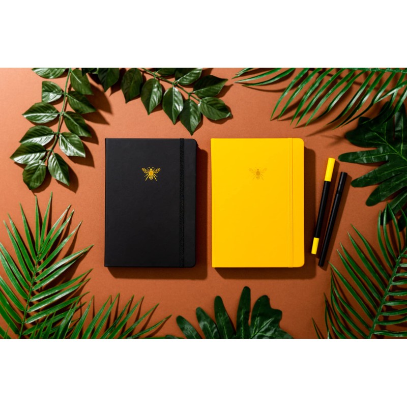 Yop & Tom Bee Lined Journal - Notebook With Beautiful