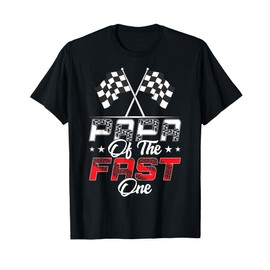 Papa Of The Fast One First Birthday Racing Car Family T-Shirt