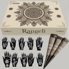 Rangeli 100% Natural Henna Cones with Stencil Kit, Ready to
