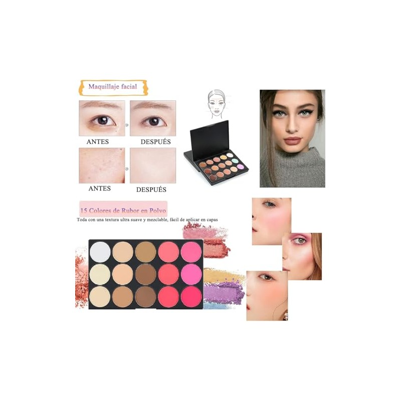 Kit de Maquillaje para Mujer, Set de Maquillaje para Mujer,