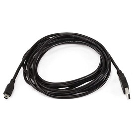 Monoprice 10-Feet USB A to mini-B 5pin 28/28AWG Cable (103897) Black