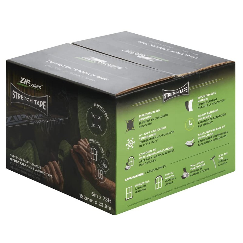 ZIP System Huber Stretch Tape | Self-Adhesive Flexible Flashing for