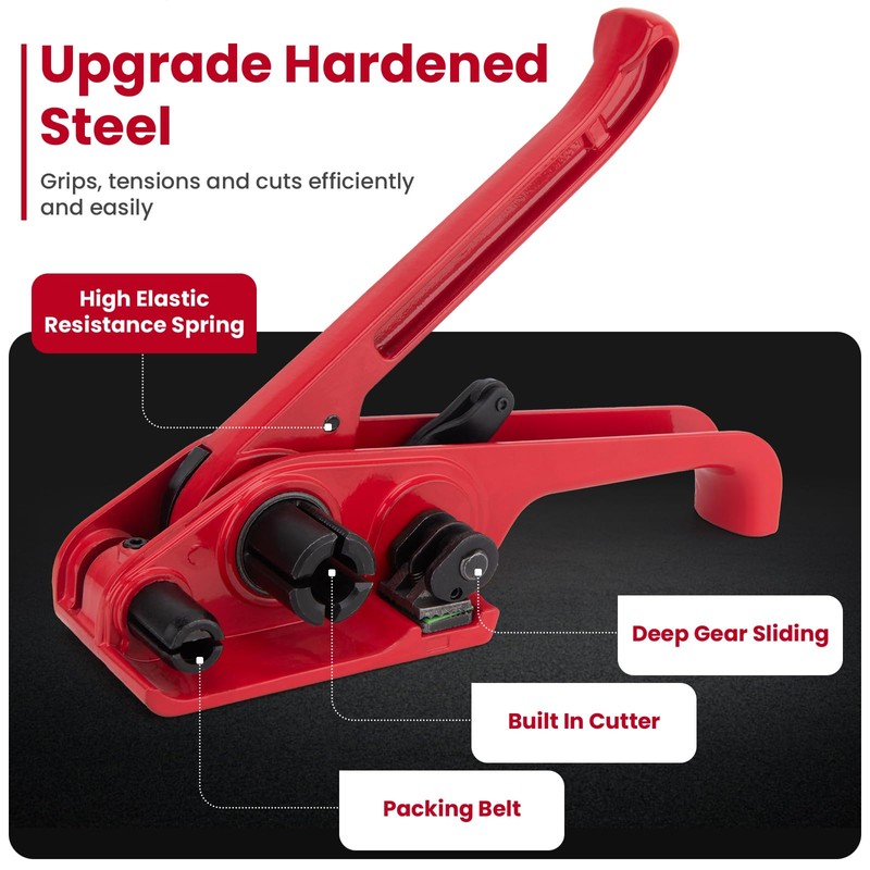 Banding Strapping Kit, Pallet Strapping Kit with Tensioner & Sealer