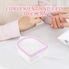 Cuenco para Remojar Uñas Rosa con Acero Inoxidable, Kit de
