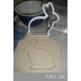 LARGE EASTER BUNNY RABBIT COOKIE CUTTER MADE IN USA PR217