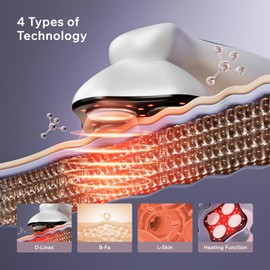 Oranmagic Electric Body Massager with Heating - 10 Adjustable Intensities, Suitable for Legs, Belly, Waist, Arms, Buttocks