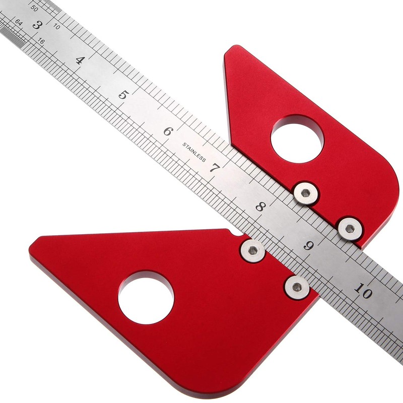 Aluminum Alloy Center Finder Tool Square Center Finder Scribe Carpenter