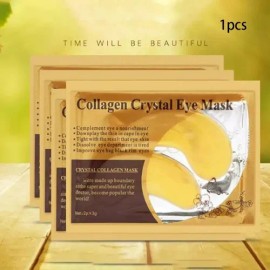 100 Parches Ojos Dorado Cara Facial Ojeras Colageno 24k Oro                                                                                           