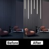 HAMRVL Wood Slat Wall Panels LED Recessed Lighting - 6pcs