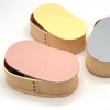 Magewappa Pastel Color, Wooden Bean Shape, Single Tier, Pink, Yellow,