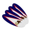 American Samoa US Territory Flag Double-Sided Oval Nail File Emery