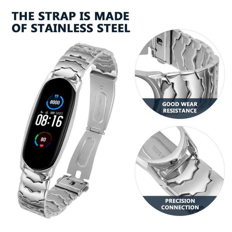 OSALADI 2pcs Smart Metal Strap Replacement for Elegant Design for