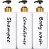 21oz Shampoo and Conditioner Dispenser (Set of 3) Modern Refillable