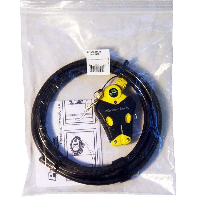 Master Lock - (1) Python Adjustable Cable Lock, 8413KACBL-12ft (3.7m)