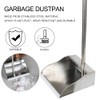 Stainless Steel Dustpan Metal Dustpan with Handle Heavy Duty Dust