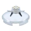 United Pacific 5 Even Notched Chrome Front Hub Cap w/
