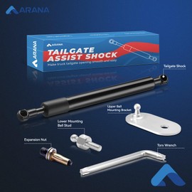ARANA Tailgate Assist for 2009-2018 Dodge Ram 1500, 2019-2024 Ram 1500 Classic, Soft Open Tail Gate Shock Damper Kit Fits 2010-2024 Dodge Ram 2500 3500(All Tools Provided)