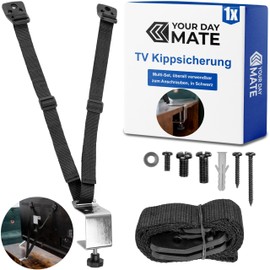 1 Set Black Tilt Lock Screw in TV for CRT TV Flat Screen TV Easy to Activate Disable Toddler Pets Includes Screws Anti Tilt Television