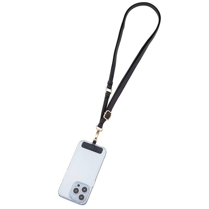 GRAMAS COLORS Porte 2-Way Strap Smartphone Strap, Black