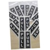 Operitacx Push Pull Door Sign Stickers 6 Tile Glass Metal