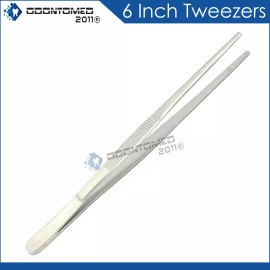 ODM New 6" General Purpose Tweezers Stainless Steel w/ Blunt Tips  (Thumb)