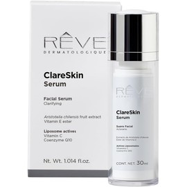Reve Dermatologique ClareSkin Serum - Suero Facial Aclarante - Extracto de Aristotelia Chilensis - Vitamina C, Vitamina E – Control de manchas - Todo tipo de piel – 30 ml
