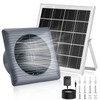 Solar Powered Exhaust Fan, 25W Solar Panel+8" High Speed Solar