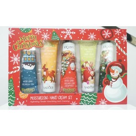Christmas Hand Cream, 30 g Hand Moisturising Cream, 5 Pack Hand Cream Set, Plant Fragrance Hand Cream, Mini Hand Cream Women, Mini Hand Moisturiser, Hand Cream for Cracked Hands, Gentle Hand Cream