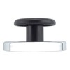 Master Magnetics Round Base Magnet Fastener with Knob,Chrome,1.43" Diameter, 0.98"