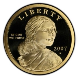2007-S Sacagawea Dollar - Gem Proof DCAM X-569