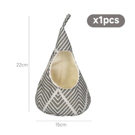 HDGSAFD 1 Piece Hanging Basket, Clothes Peg Storage, Waterproof Saddle Bag for Clothesline, Saddle Basket without Saddle, Hook Bag with Drawstring, Storage Bag for Clothespins, gray, Fashion