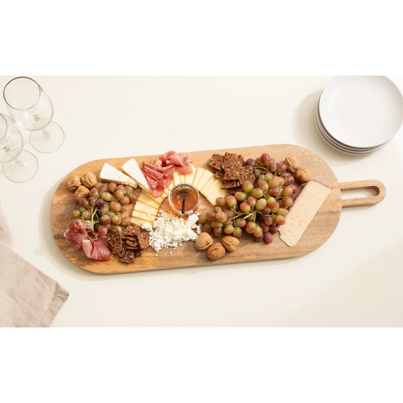 Kate and Laurel Staven Transitional Capsule Serving Board; 30 x