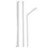 Comfy Package Individually Wrapped Disposable Plastic Flexible Drinking Straws -