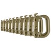 IronSeals 10 Pack Multipurpose D-Ring Grimloc Locking for Molle Webbing
